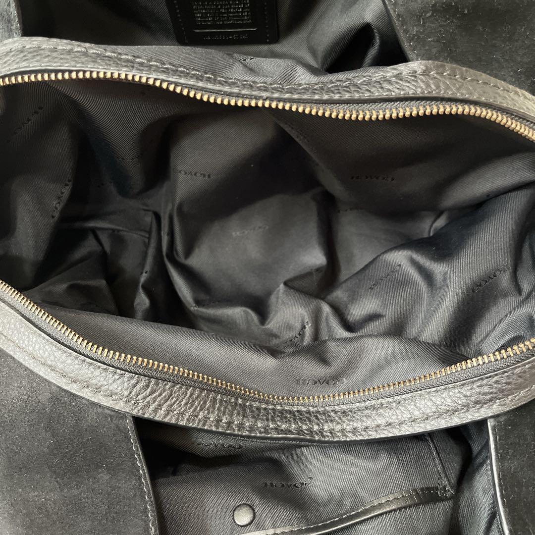 送料無料 美品 COACH コーチ イーディー レザー スエード トート 送料無料 美品 COACH コーチ イーディー レザー スエード トート