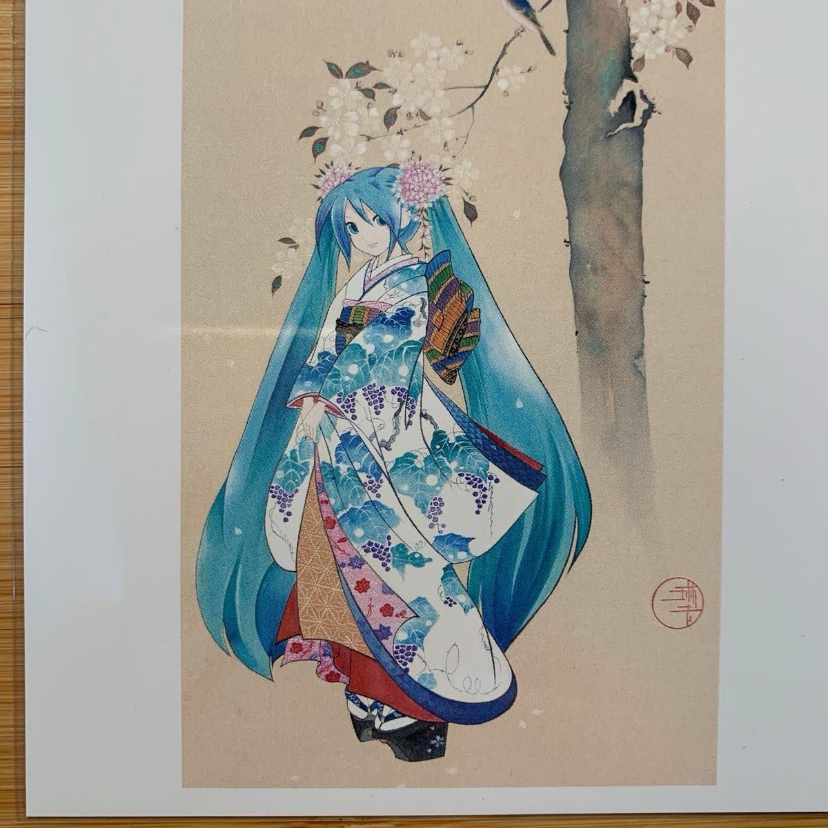 琳派×アニメ展 ポストカード2枚セット 初音ミク×燕子花 初音ミク 琳派×アニメ展 ポストカード2枚セット 初音ミク×燕子花 初音ミク