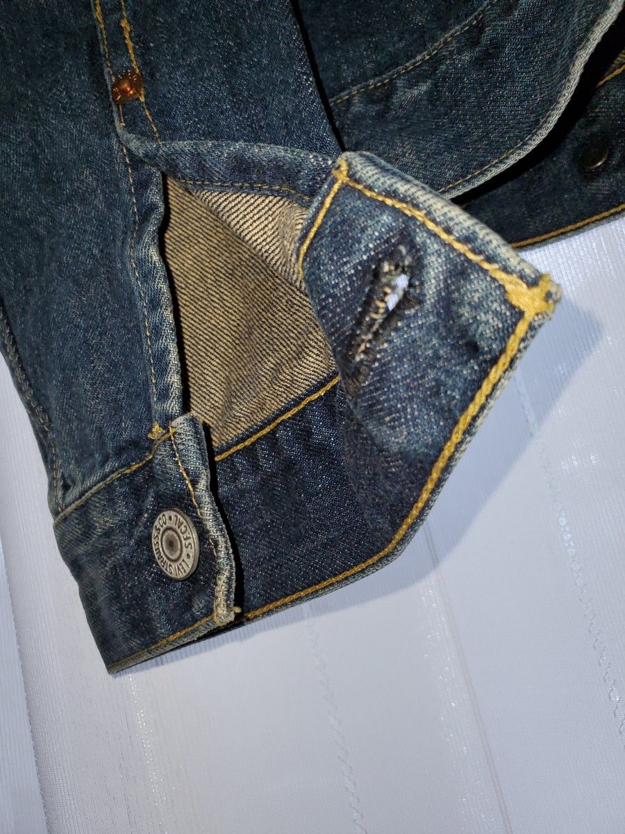 リーバイス デニムジャケット38 2nd セカンドBIGE 赤耳美品 リーバイス デニムジャケット38 2nd セカンドBIGE 赤耳美品