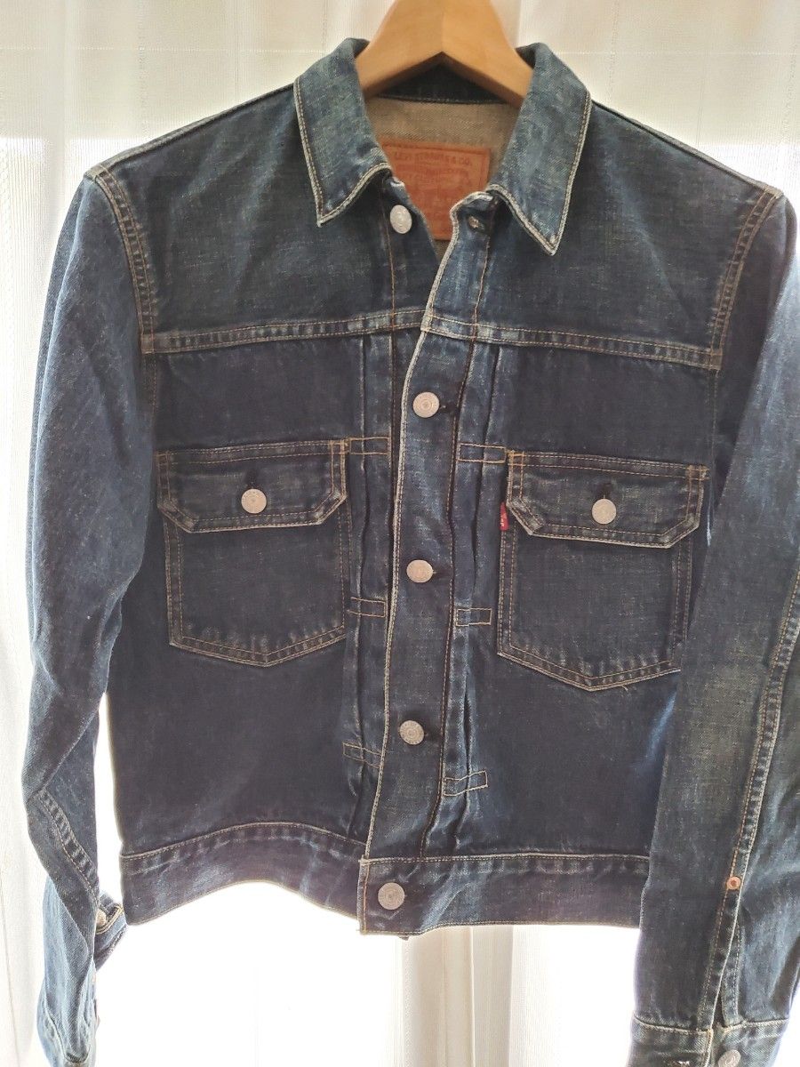 リーバイス デニムジャケット38 2nd セカンドBIGE 赤耳美品 リーバイス デニムジャケット38 2nd セカンドBIGE 赤耳美品