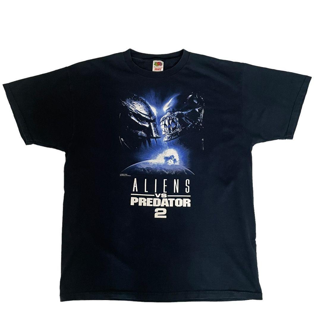 美品希少】プレデターVSエイリアン2 ムービーTシャツ プロモ 美品希少】プレデターVSエイリアン2 ムービーTシャツ プロモ