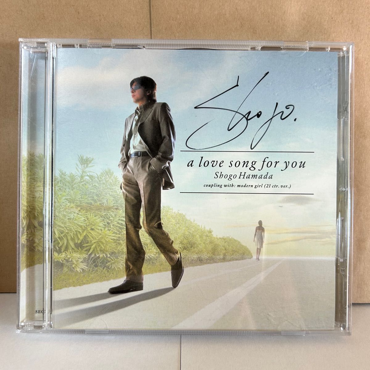 浜田省吾 サイン入り販促用シングルCD 【君に捧げるlovesong 浜田省吾 サイン入り販促用シングルCD 【君に捧げるlovesong