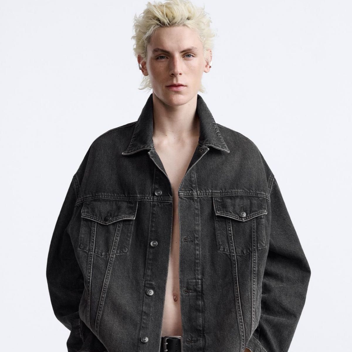 ZARA オーバーサイズ デニムジャケット Limited Edition|Yahoo ZARA オーバーサイズ デニムジャケット Limited Edition|Yahoo