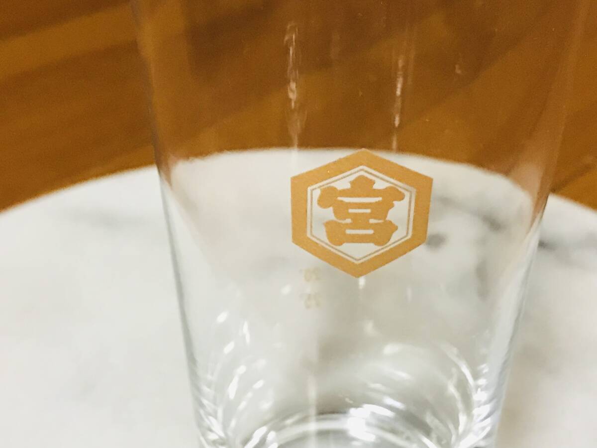 * new goods unused * gold miya turtle .. gold miya glass tumbler shochu glass sour glass gold Logo 420ml×4 piece set *