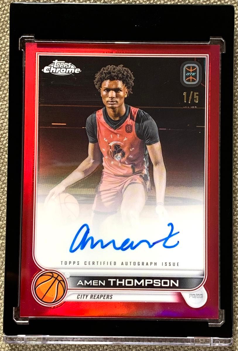 世界5枚限定】アメントンプソン 1/5 ファーストナンバー Topps 世界5枚限定】アメントンプソン 1/5 ファーストナンバー Topps
