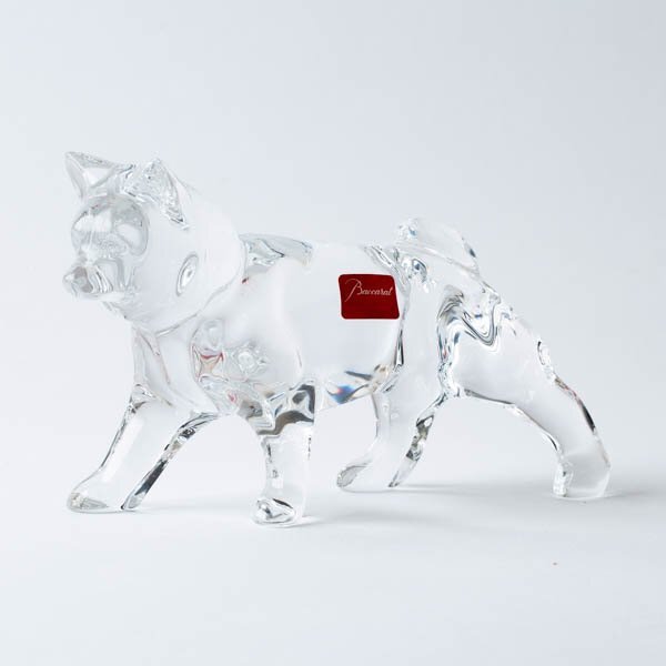 Baccarat バカラ ゾディアック 干支 戌 犬 いぬ 置物 クリスタルガラス 箱付 #36544YRT