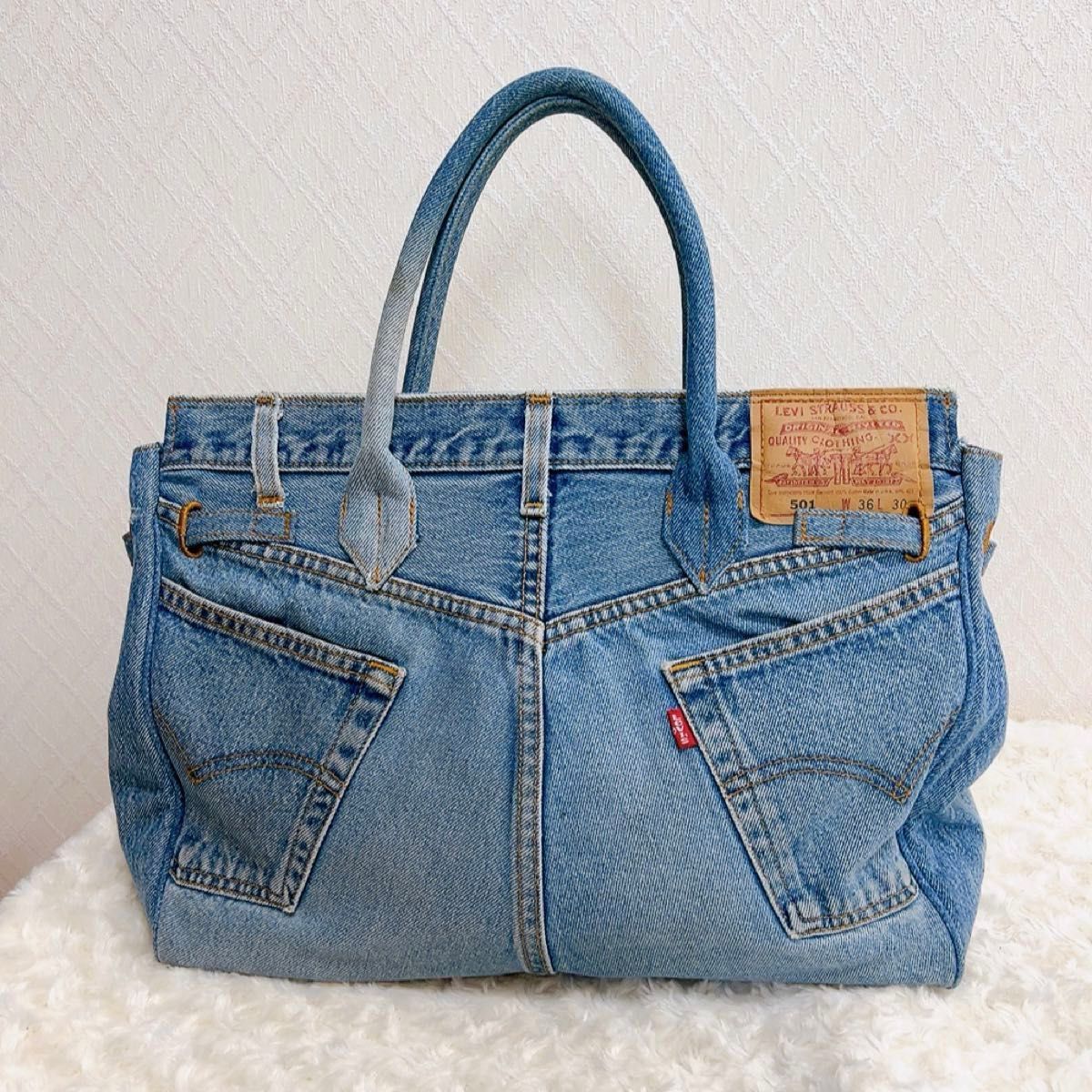 リーバイス LEVI'S 501xx リメイク トートバッグ デニム 大容量 リーバイス LEVI'S 501xx リメイク トートバッグ デニム 大容量