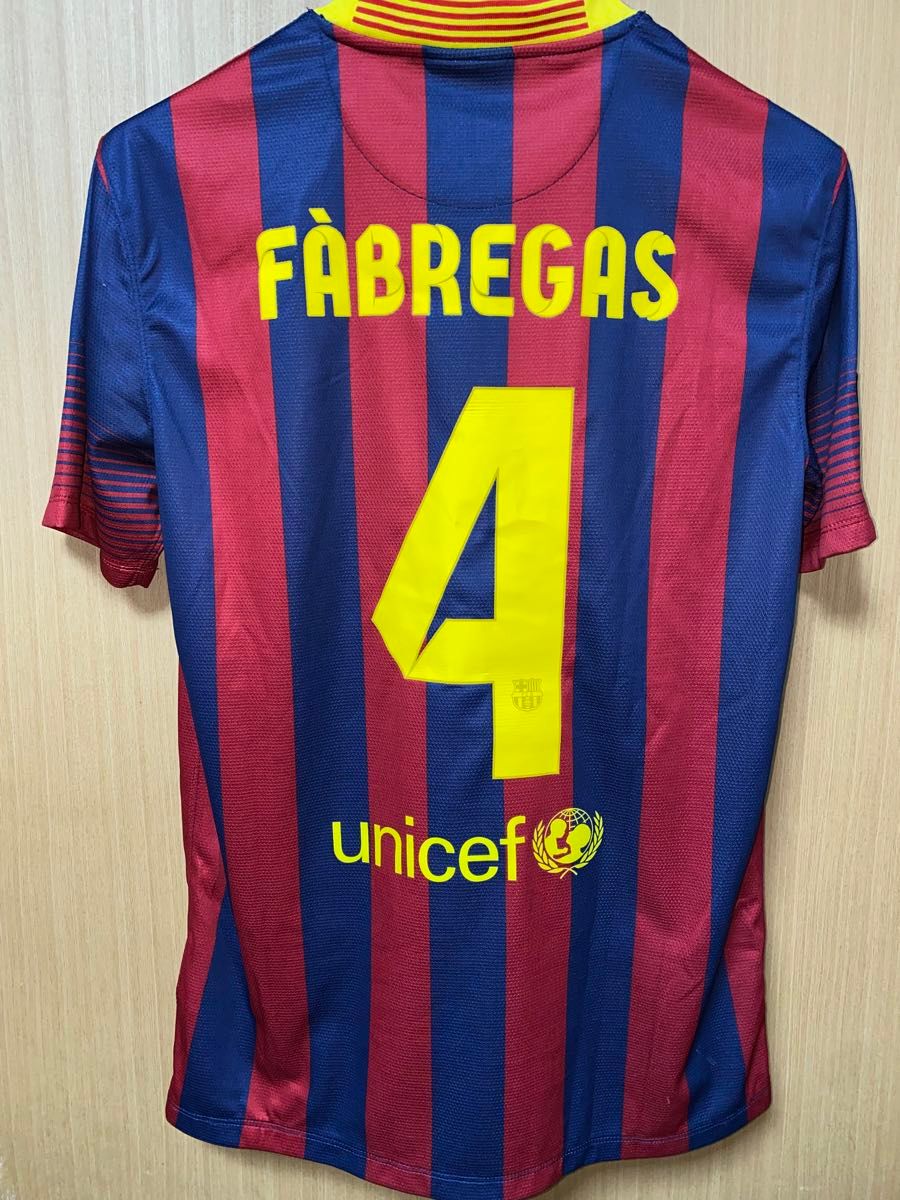 サイン FCバルセロナ2013/14 ユニフォーム 4番 セスク・ファブレ サイン FCバルセロナ2013/14 ユニフォーム 4番 セスク・ファブレ