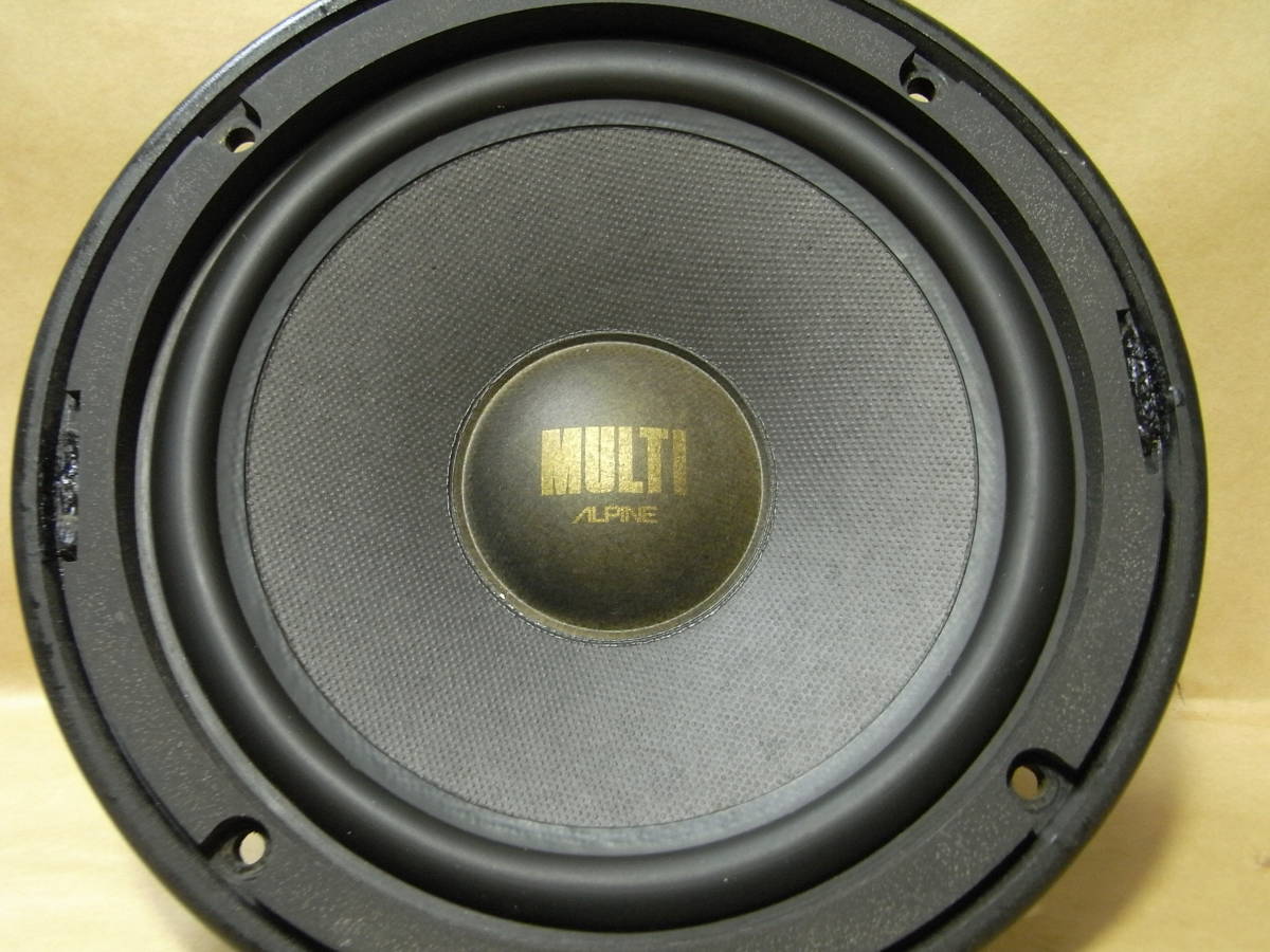  condition good * sound out ok! ALPINE MULTI MID WOOFER mid woofer speaker pair 6061 4Ω 6-1/2 -inch (16.5cm)