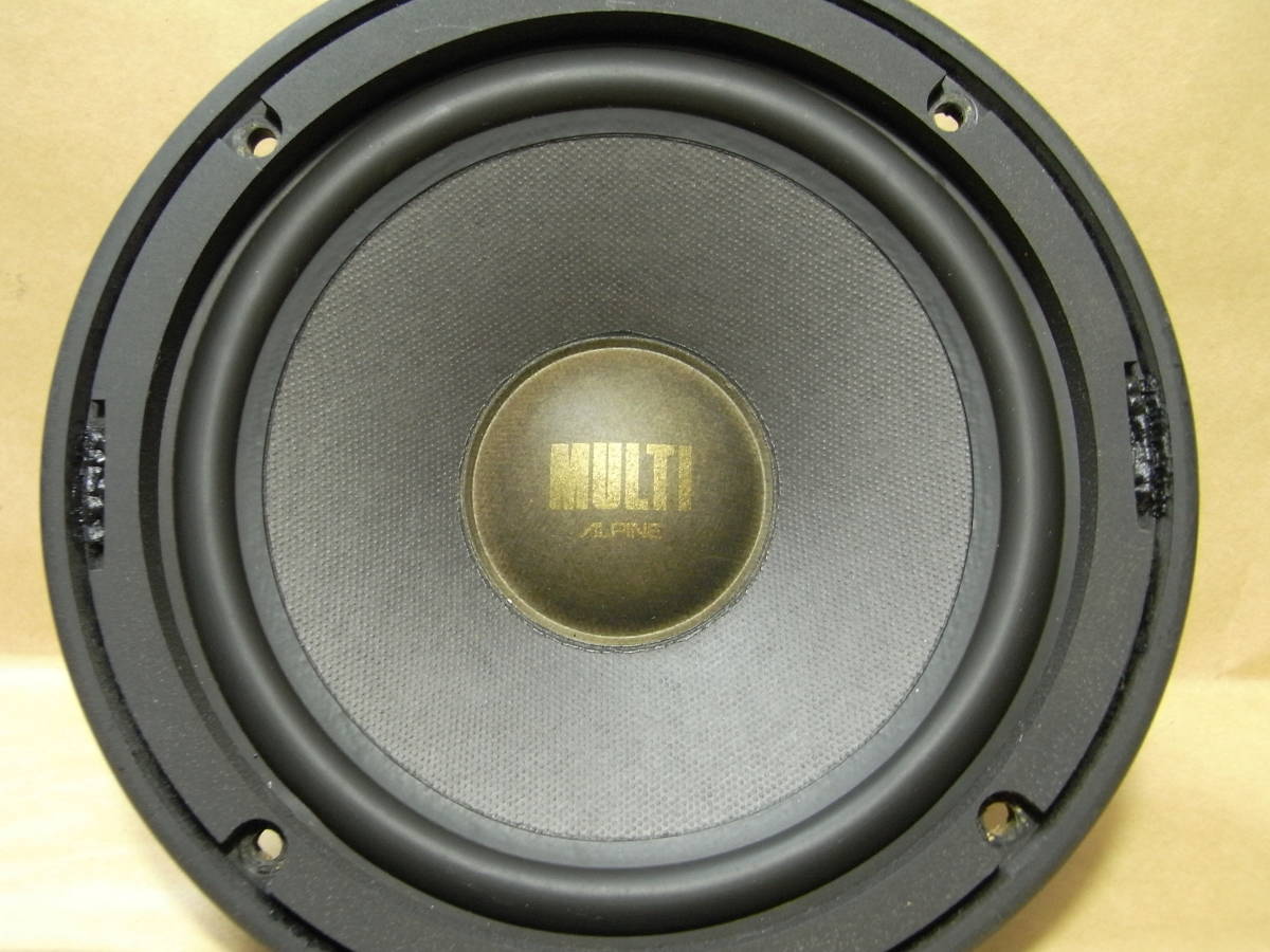  condition good * sound out ok! ALPINE MULTI MID WOOFER mid woofer speaker pair 6061 4Ω 6-1/2 -inch (16.5cm)