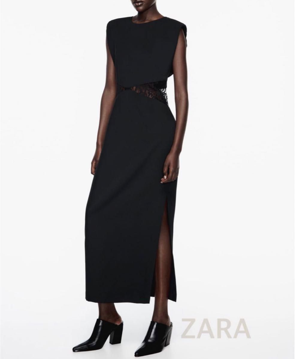 新品タグ付】ZARA ザラ ZARA コンビ カットアウト ミディ 新品タグ付】ZARA ザラ ZARA コンビ カットアウト ミディ