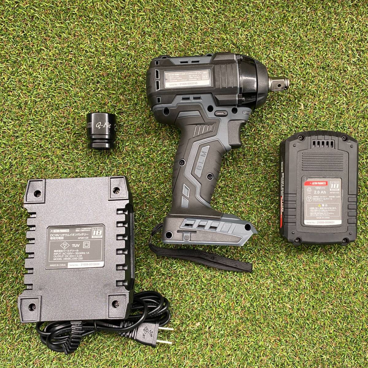 限定品 1/2DR インパクトレンチ グレー DC18V 充電式 アストロ 限定品 1/2DR インパクトレンチ グレー DC18V 充電式 アストロ