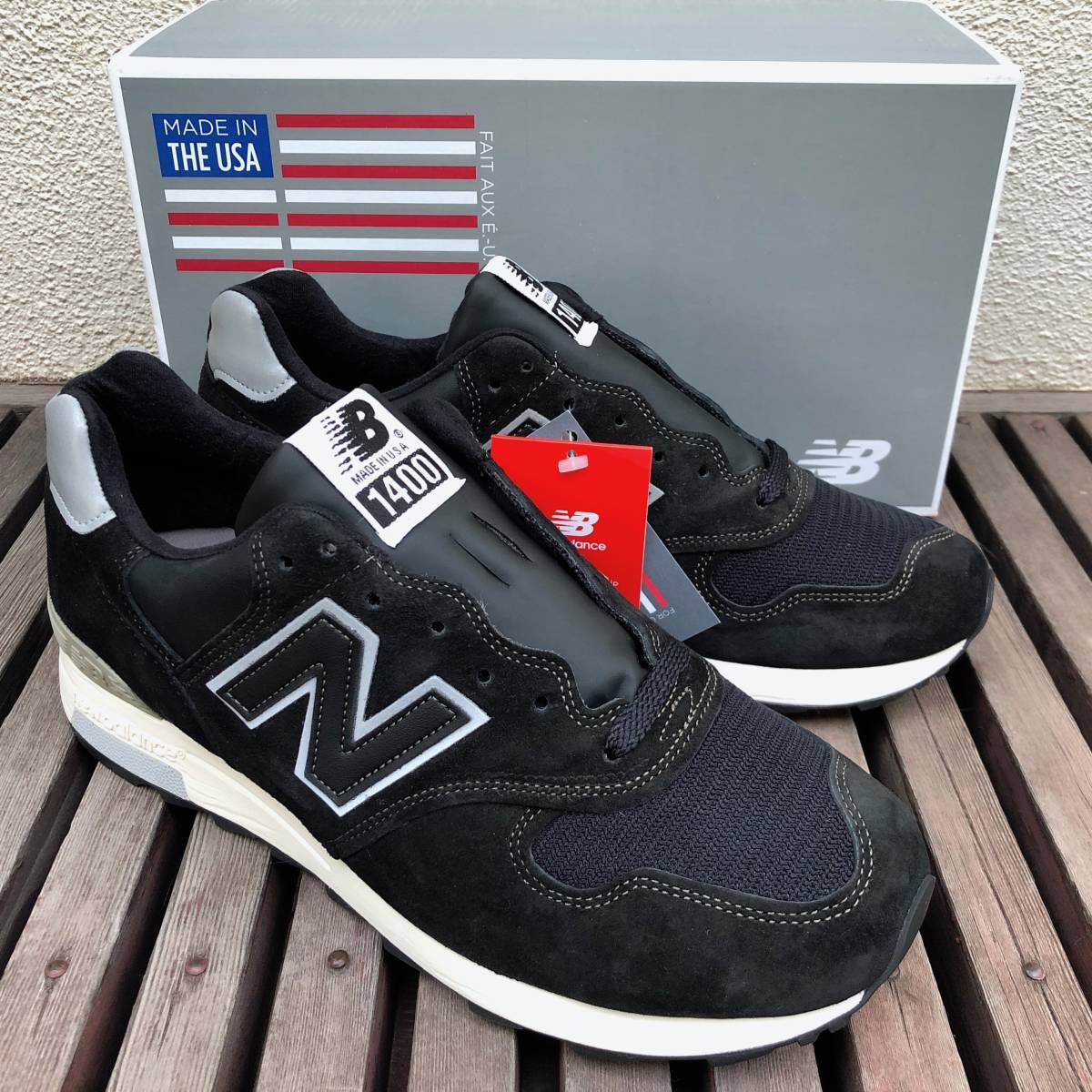 Yahoo!オークション - 生産終了 USA製 NEW BALANCE M1400BK...