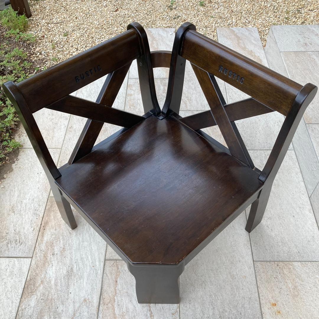 【A4836_4】Karimoku カリモク家具 RUSTIC ルスティック コーナーベンチ
