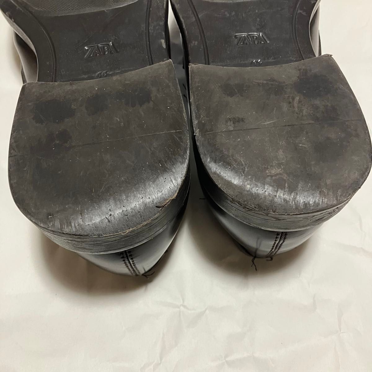 【最終価格】ZARA コインローファー 44 ブラウン 新品 ZARA 本革 コインローファー 28 5cm 44 BEIGE SUEDE メンズ