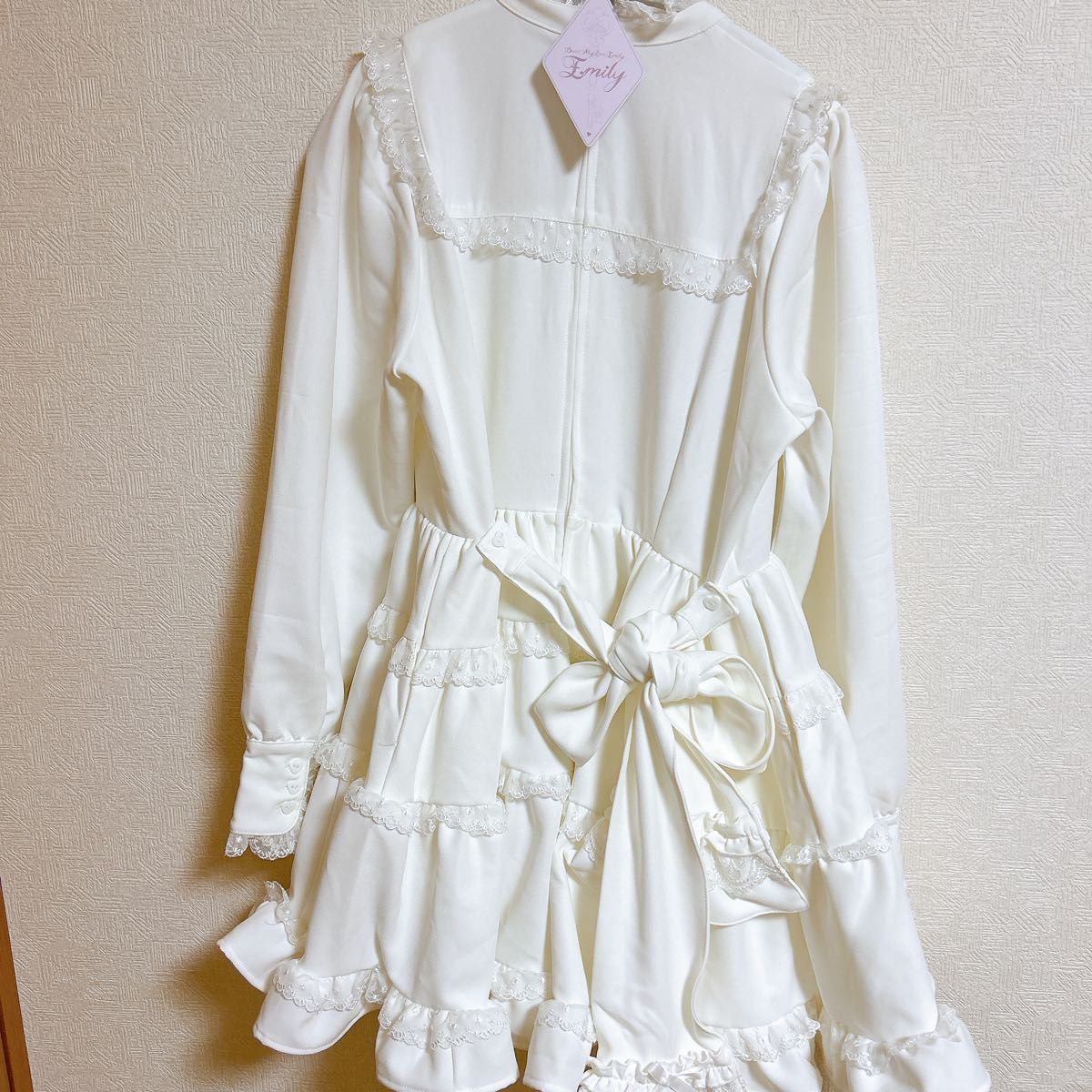 DearMyLoveEmily エミリーフリルワンピース ホワイト LLサイズ DearMyLoveEmily エミリーフリルワンピース ホワイト LLサイズ