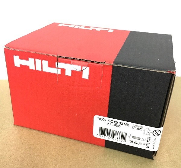 【数量限定特価】HILTI ヒルティ BX 3用ピン (連発) X-C 20 B3 MX (1000本) 20mm