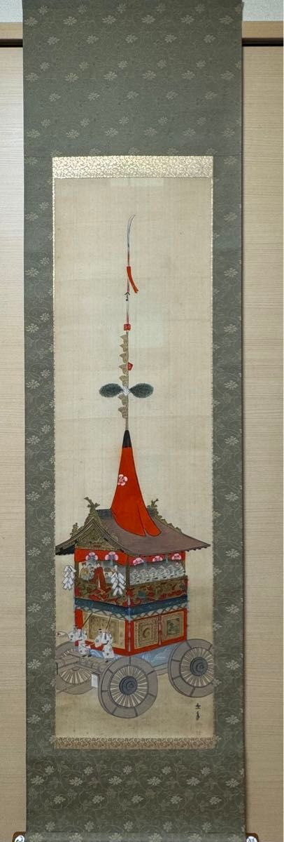 真作 今尾景年『祇園祭長刀鉾』景年自題識箱 大変素晴らしい作品です‼️ 真作 今尾景年『祇園祭長刀鉾』景年自題識箱 大変素晴らしい作品