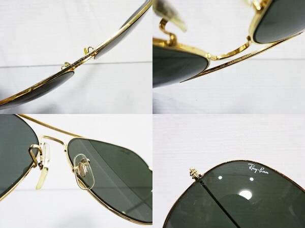 希少 大きい ビッグサイズ 64mm ラージ メタル3 RAYBAN USA 希少 大きい ビッグサイズ 64mm ラージ メタル3 RAYBAN USA