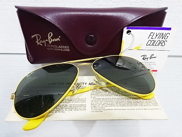 希少 激レア 入手困難 美品 B&L 黄 イエロー フライングカラーズ 希少 激レア 入手困難 美品 B&L 黄 イエロー フライングカラーズ