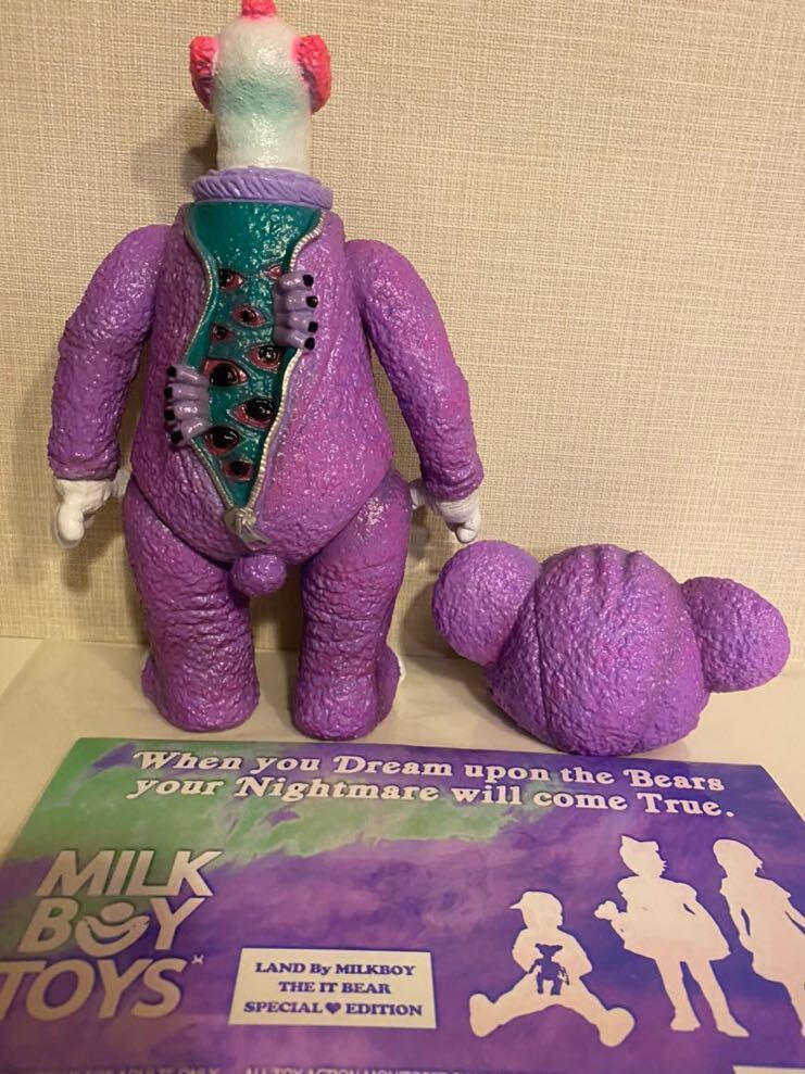 美品】MILKBOYTOYS IT BEAR イットベアー紫渋谷PARCO1周年記念 美品】MILKBOYTOYS IT BEAR イットベアー紫渋谷PARCO1周年記念