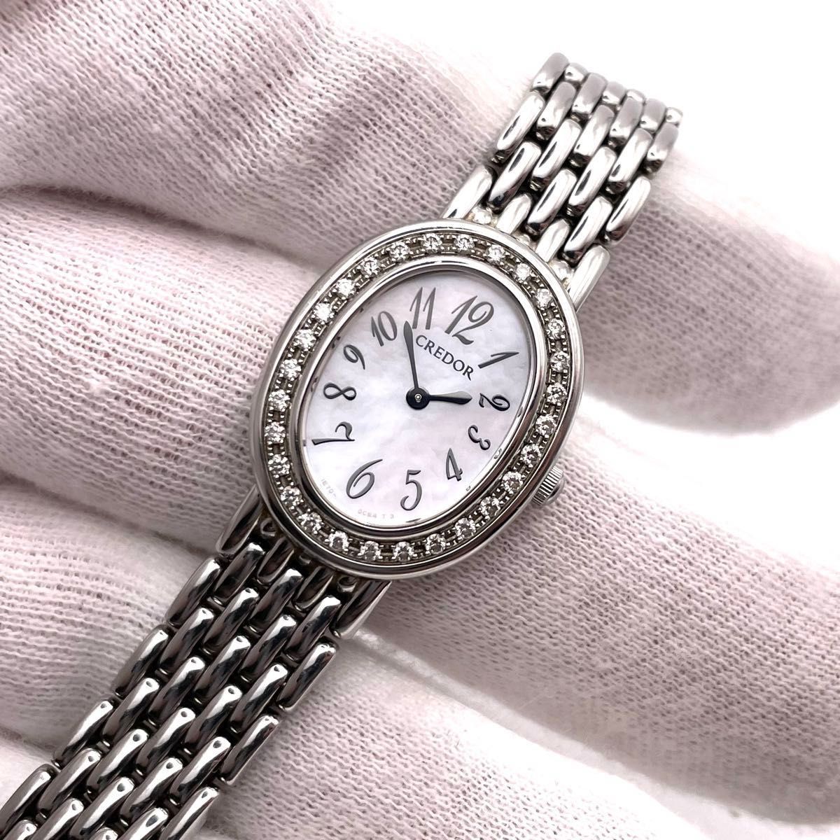 美品・稼働品】クレドール CREDOR セイコー SEIKO シグノ ダイヤ 美品・稼働品】クレドール CREDOR セイコー SEIKO シグノ ダイヤ