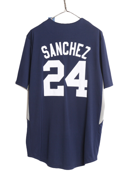 デッドストック MLB オフィシャル ヤンキース ベースボール シャツ メンズ L / ユニフォーム ゲームシャツ メジャーリーグ 半袖シャツ 野球 デッドストック MLB オフィシャル ヤンキース ベースボール
