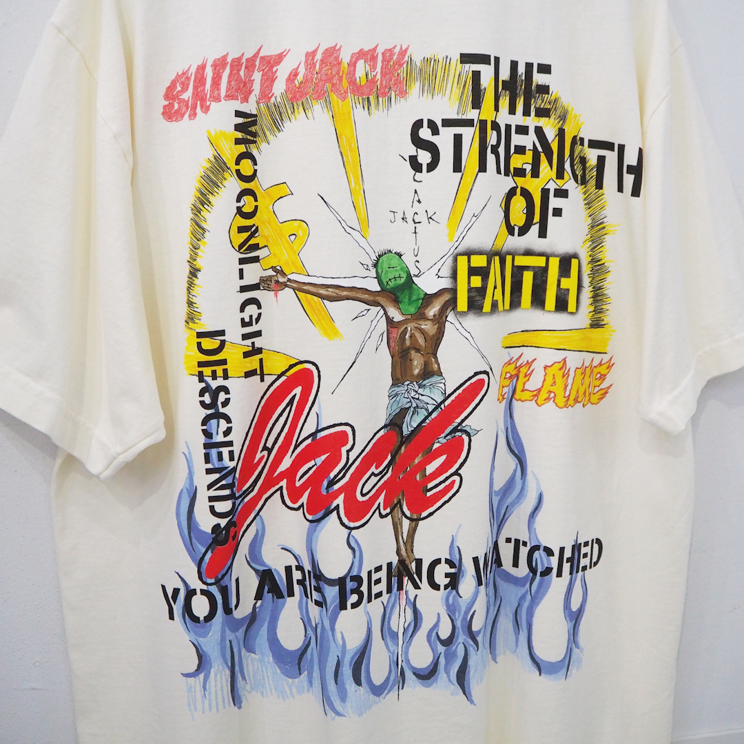 ☆ Cactus Jack x St Michael 限定コラボTシャツ ☆ 新品 XL トラヴィススコット CACTUS JACK x セントマイケル