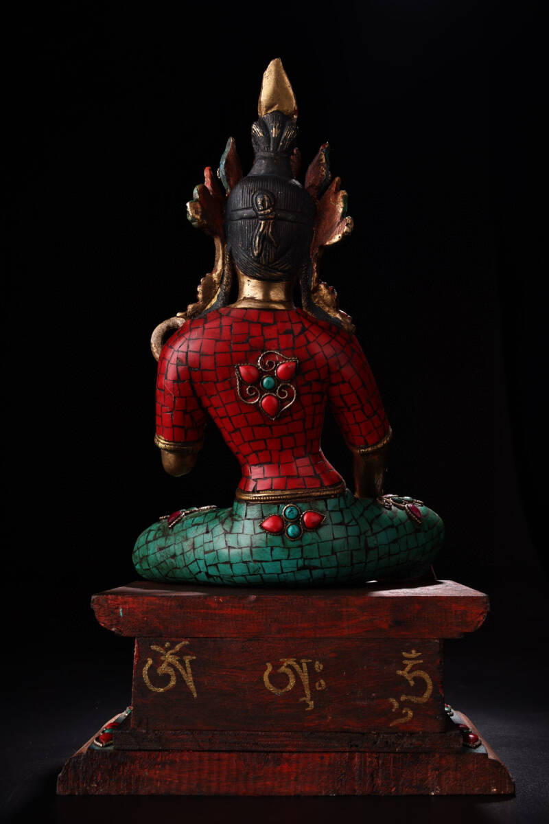 A 清朝鍍金チベット仏 清時代 金工 仏教 寺院 仏像 老銅 信仰 A 清朝鍍金チベット仏 清時代 金工 仏教 寺院 仏像 老銅 信仰