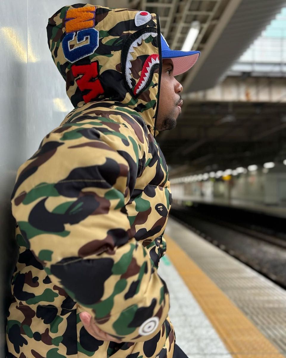 a bathing ape BAPE エイプ シャーク ダウンジャケット|Yahoo a bathing ape BAPE エイプ シャーク ダウンジャケット|Yahoo