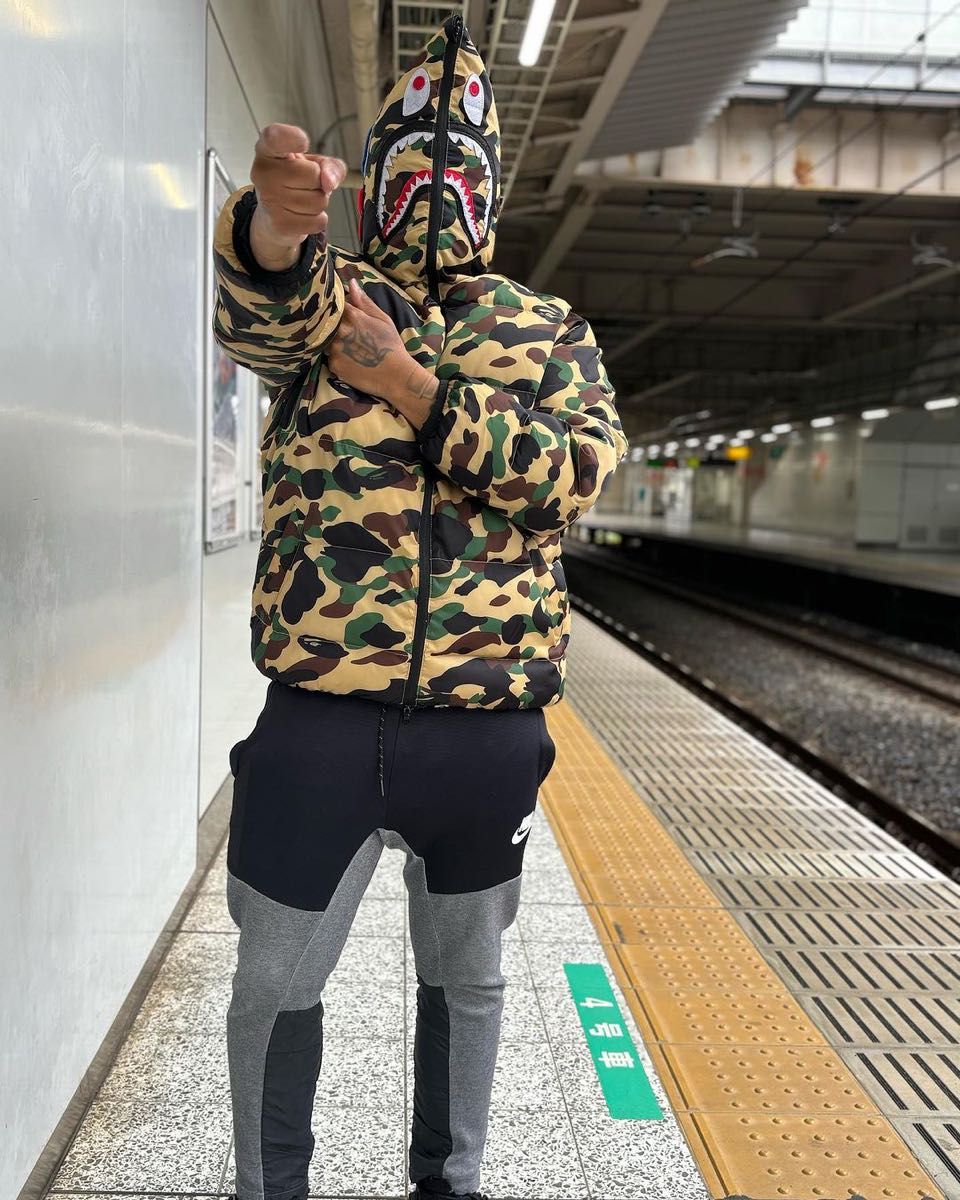 a bathing ape BAPE エイプ シャーク ダウンジャケット|Yahoo a bathing ape BAPE エイプ シャーク ダウンジャケット|Yahoo