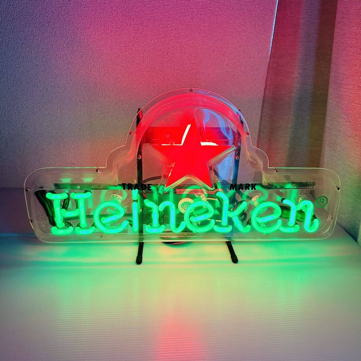 Heineken ハイネケン ネオン管 ネオン看板 電光看板 ネオン Heineken ハイネケン ネオン管 ネオン看板 電光看板 ネオン