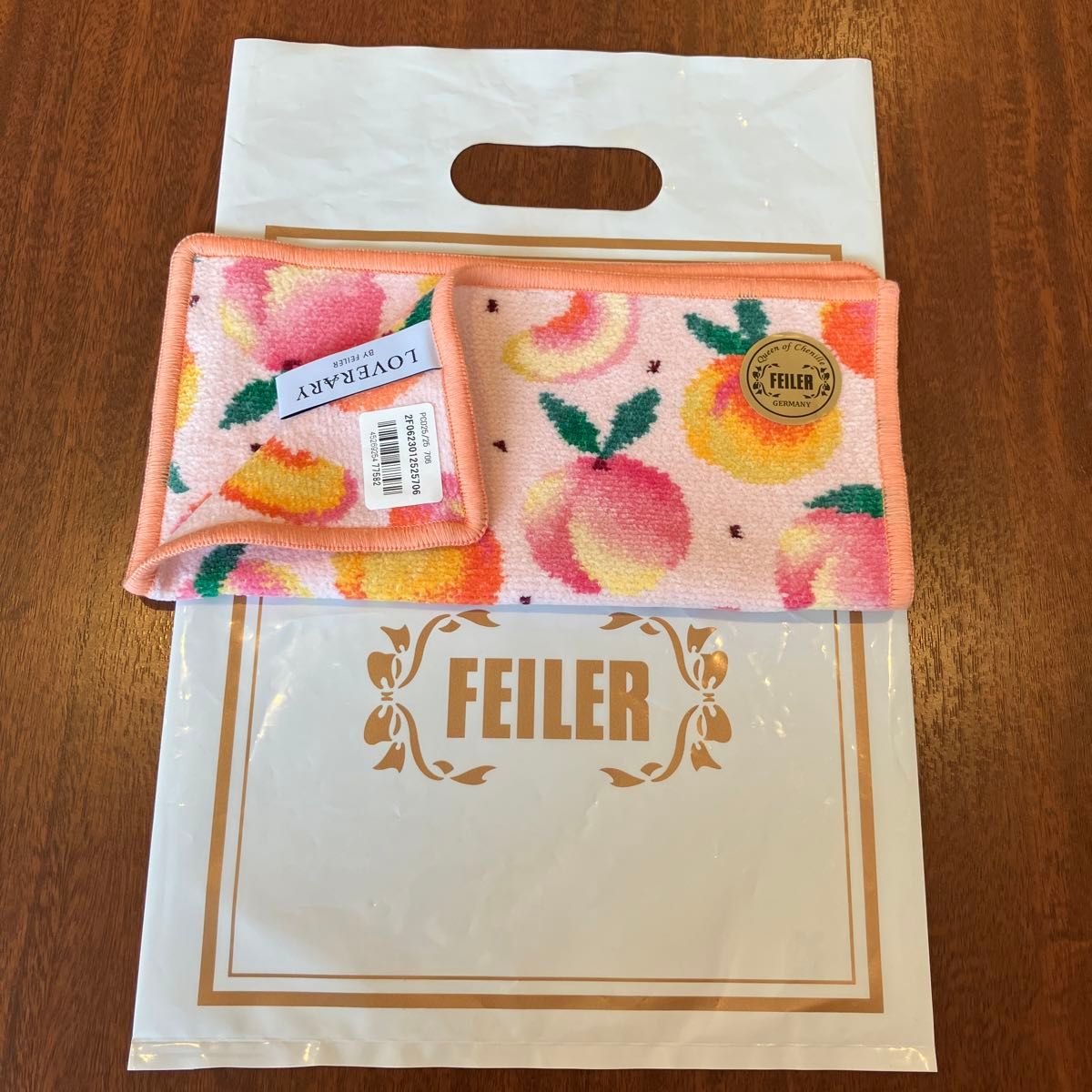 新品 ラブラリーバイフェイラーハンカチピーチドット 新品 新品 ラブラリーバイフェイラーハンカチピーチドット 新品