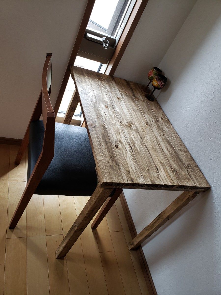 80×45アンティーク ダイニングテーブル 木目 無垢材 折り畳み式 80×45アンティーク ダイニングテーブル 木目 無垢材 折り畳み式