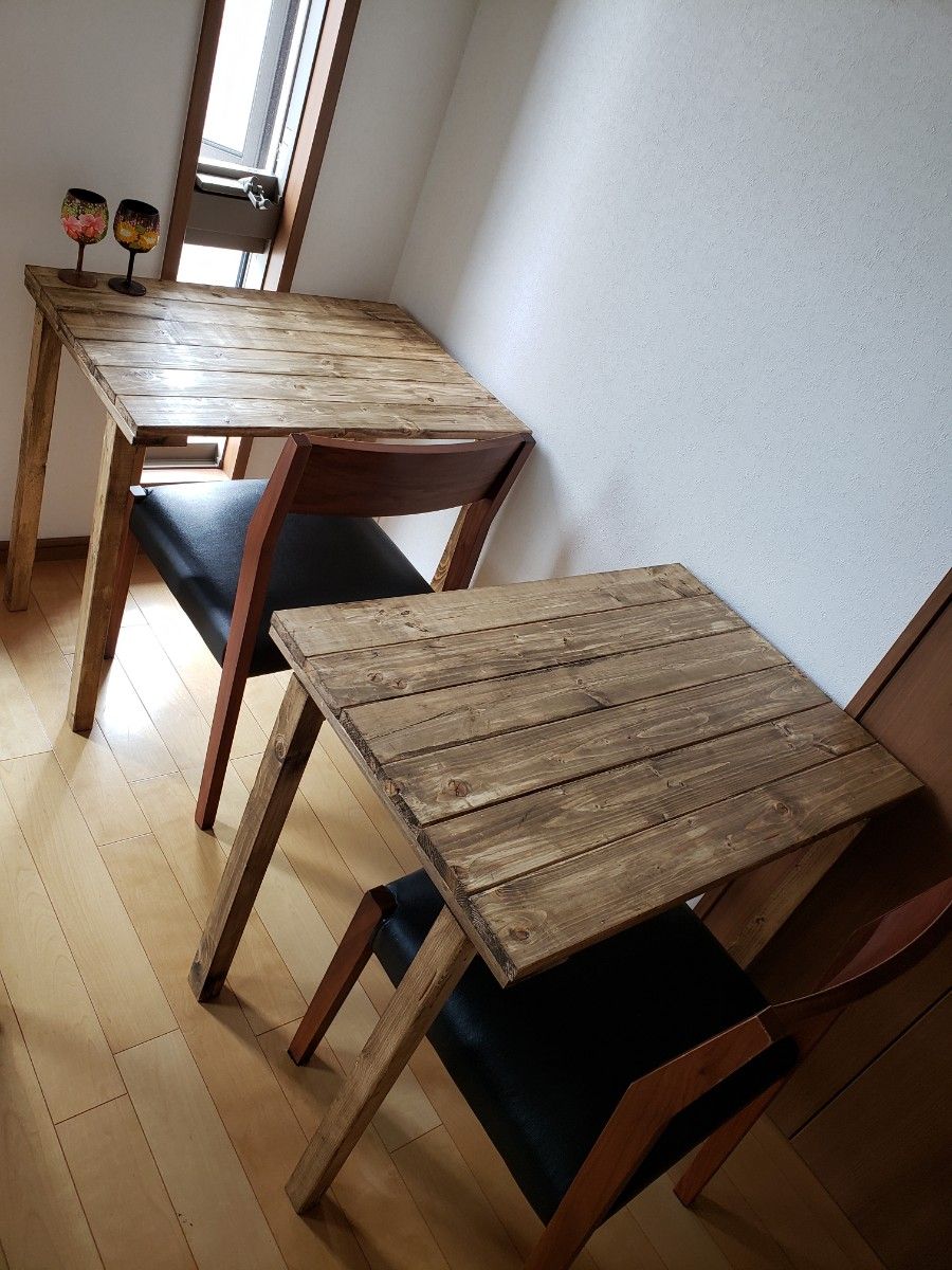 80×45アンティーク ダイニングテーブル 木目 無垢材 折り畳み式 80×45アンティーク ダイニングテーブル 木目 無垢材 折り畳み式