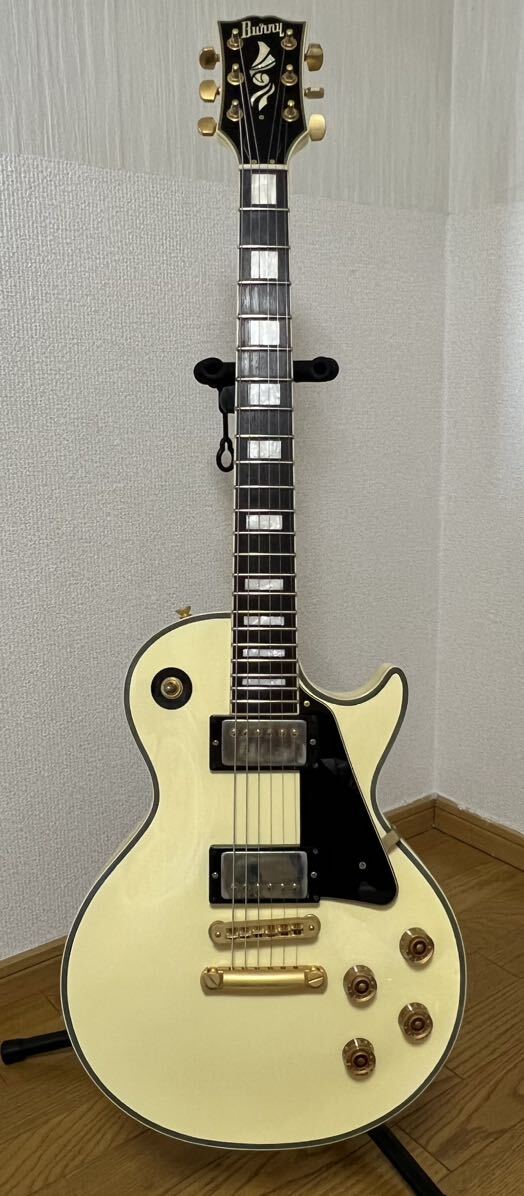Yahoo!オークション - 中古美品 Burny レスポールカスタム 白 Yahoo!オークション - 中古美品 Burny レスポールカスタム 白