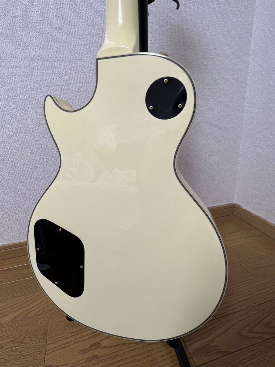 Yahoo!オークション - 中古美品 Burny レスポールカスタム 白 Yahoo!オークション - 中古美品 Burny レスポールカスタム 白