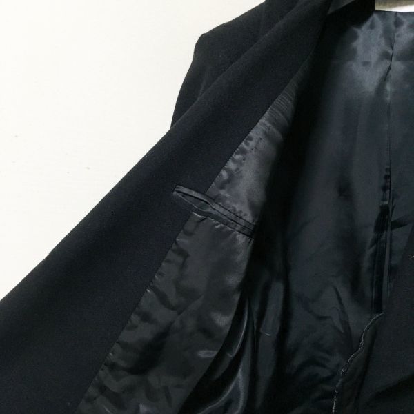 #FACETASM｜ファセッタズム モードデザインウールコート ブラックカラー sizeM_画像9