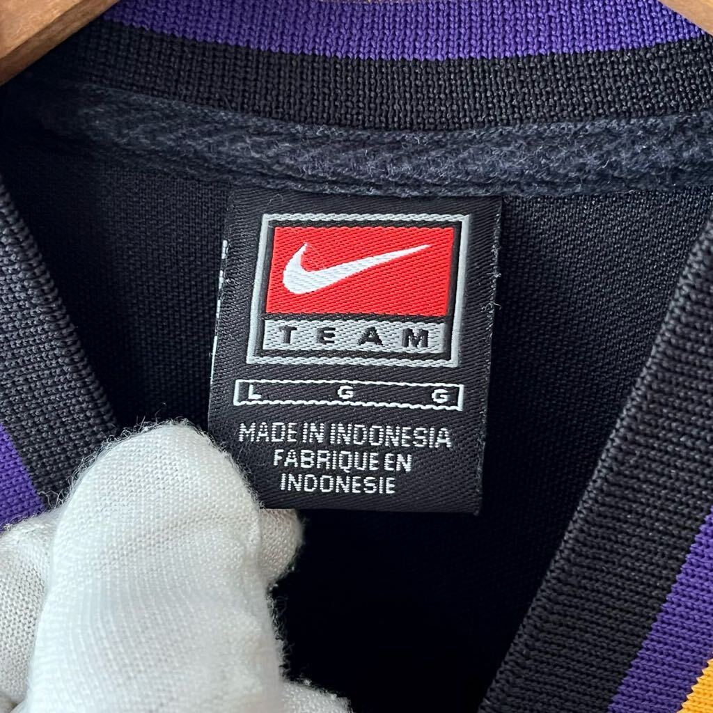 00s NIKE LOS ANGELS LAKERS メッシュ ウォームアップシャツ L 00s NIKE LOS ANGELS LAKERS メッシュ ウォームアップシャツ L