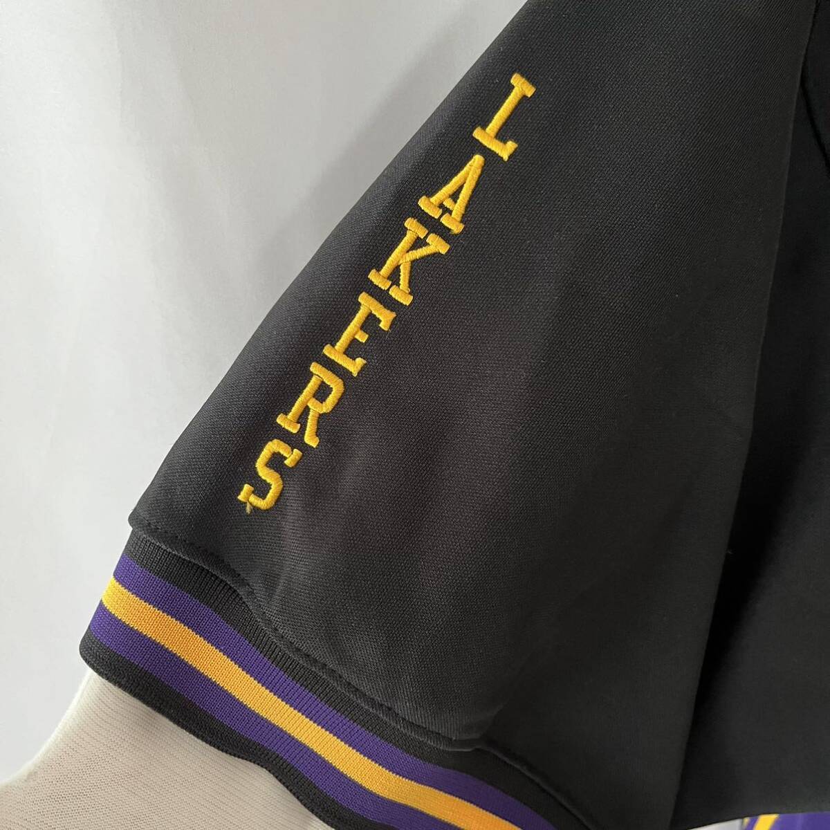 00s NIKE LOS ANGELS LAKERS メッシュ ウォームアップシャツ L 00s NIKE LOS ANGELS LAKERS メッシュ ウォームアップシャツ L