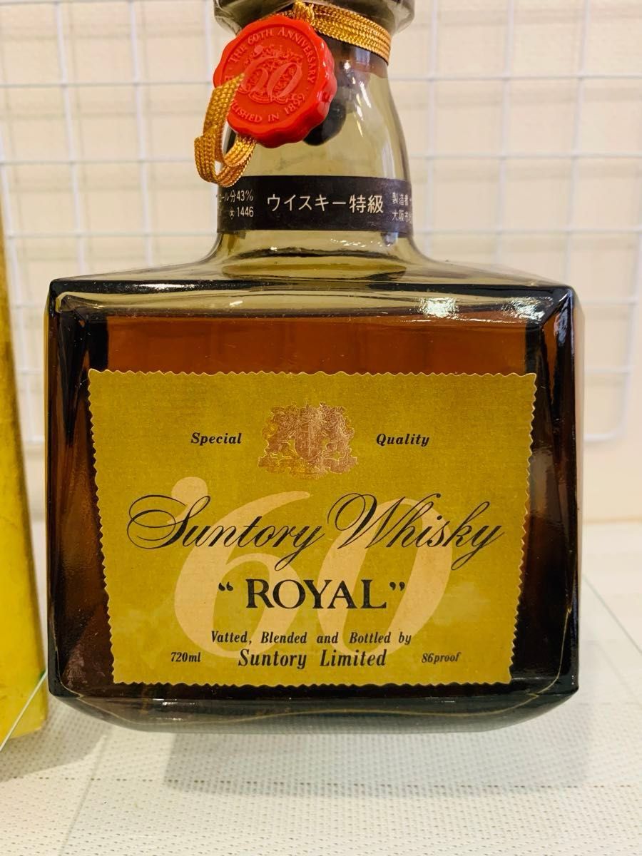 未開封箱付き】SUNTORY ROYAL サントリー ローヤル 60 古酒 特級 未開封箱付き】SUNTORY ROYAL サントリー ローヤル 60 古酒 特級