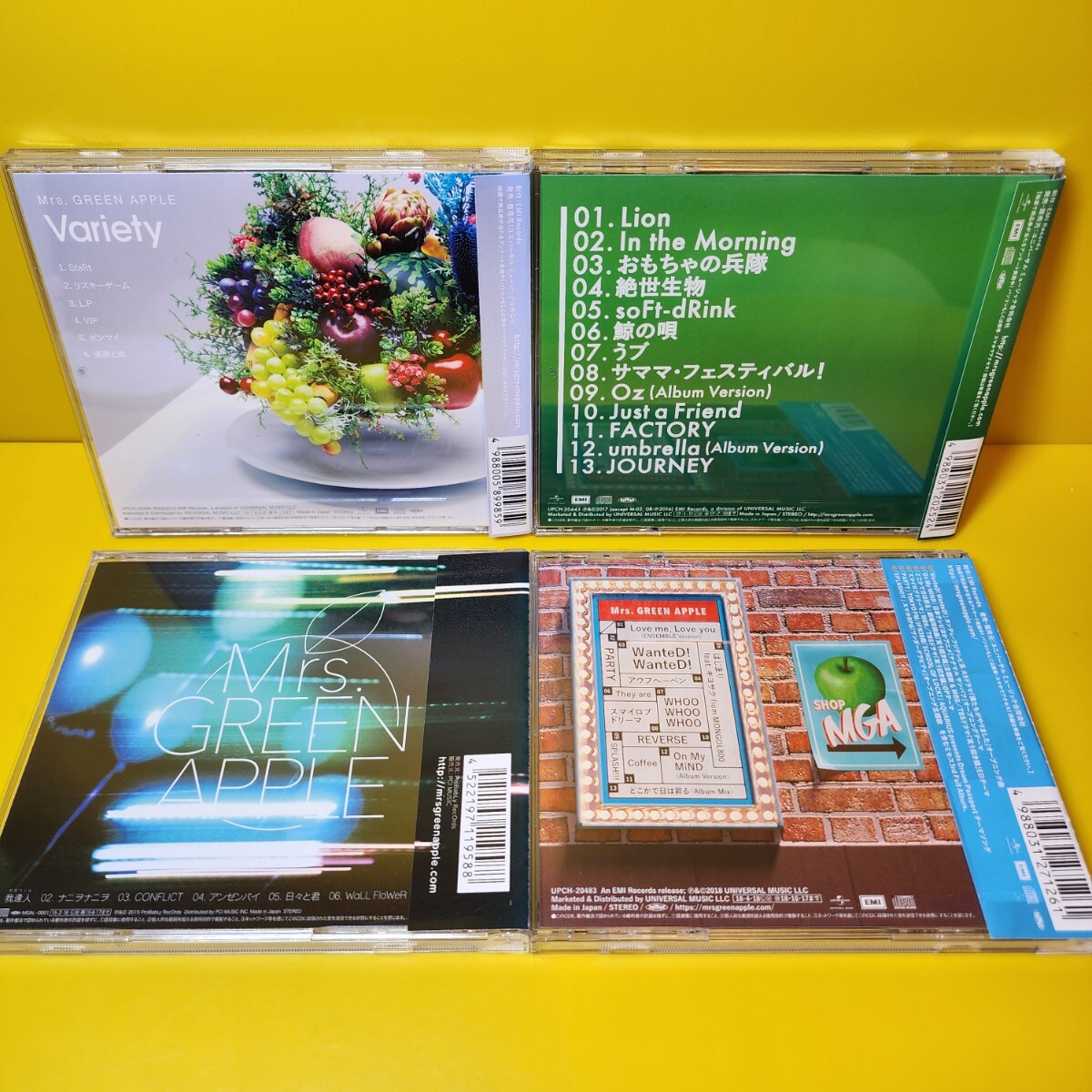 新品ケース交換済み Mrs GREEN APPLE CD4枚セット|Yahoo!フリマ 新品ケース交換済み Mrs GREEN APPLE CD4枚セット|Yahoo!フリマ