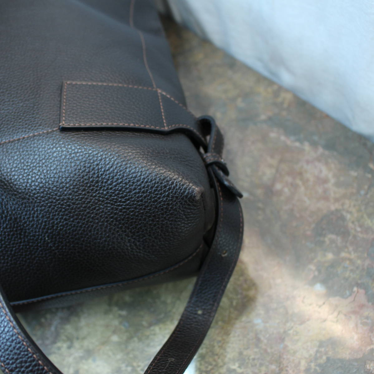 DELVAUX LEATHER RUCK SUCK MADE IN FRANCE/デルヴォーレザーリュックサック_画像6