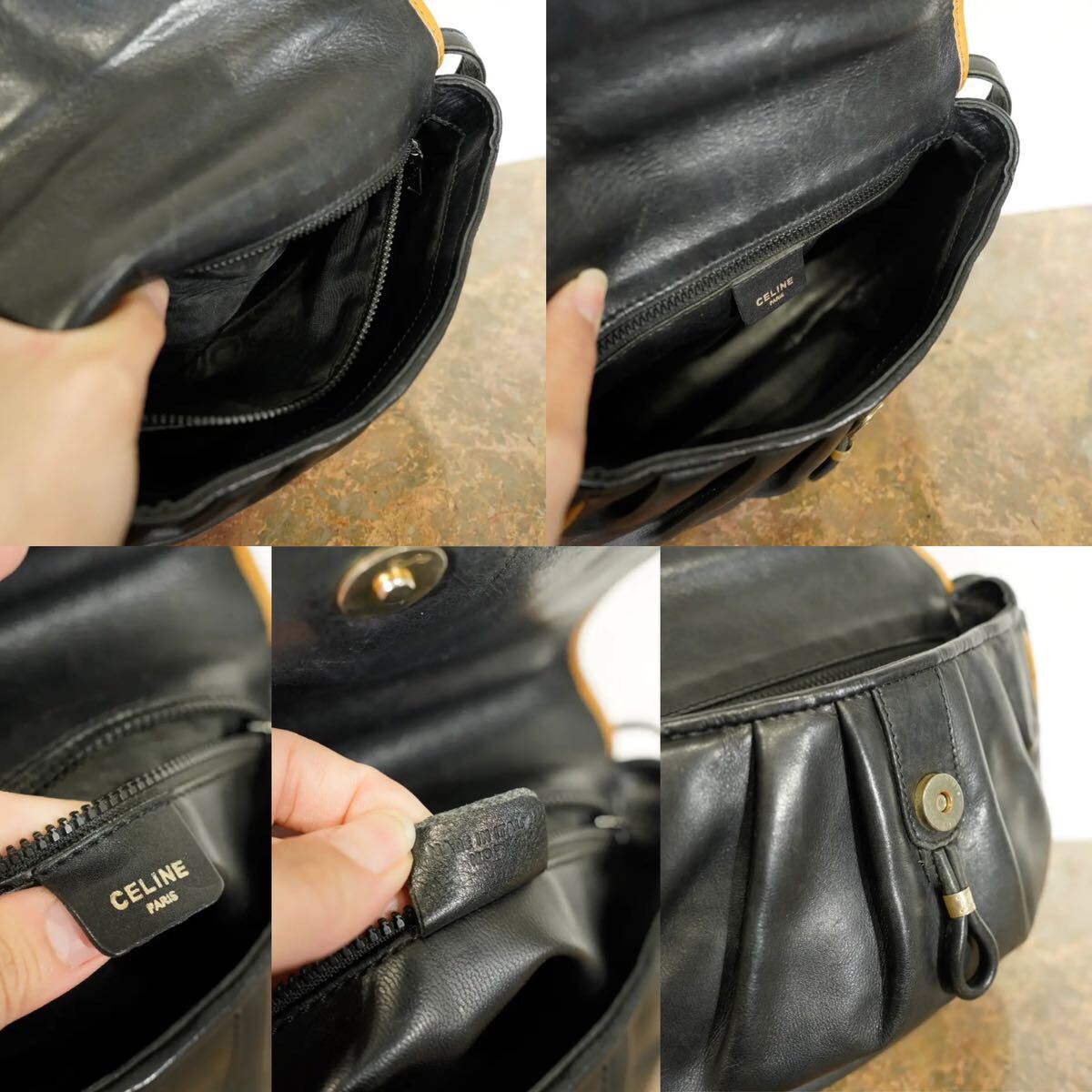 OLD CELINE MADE IN ITALY/オールドセリーヌロゴデザイン2トーン OLD CELINE MADE IN ITALY/オールドセリーヌロゴデザイン2トーン
