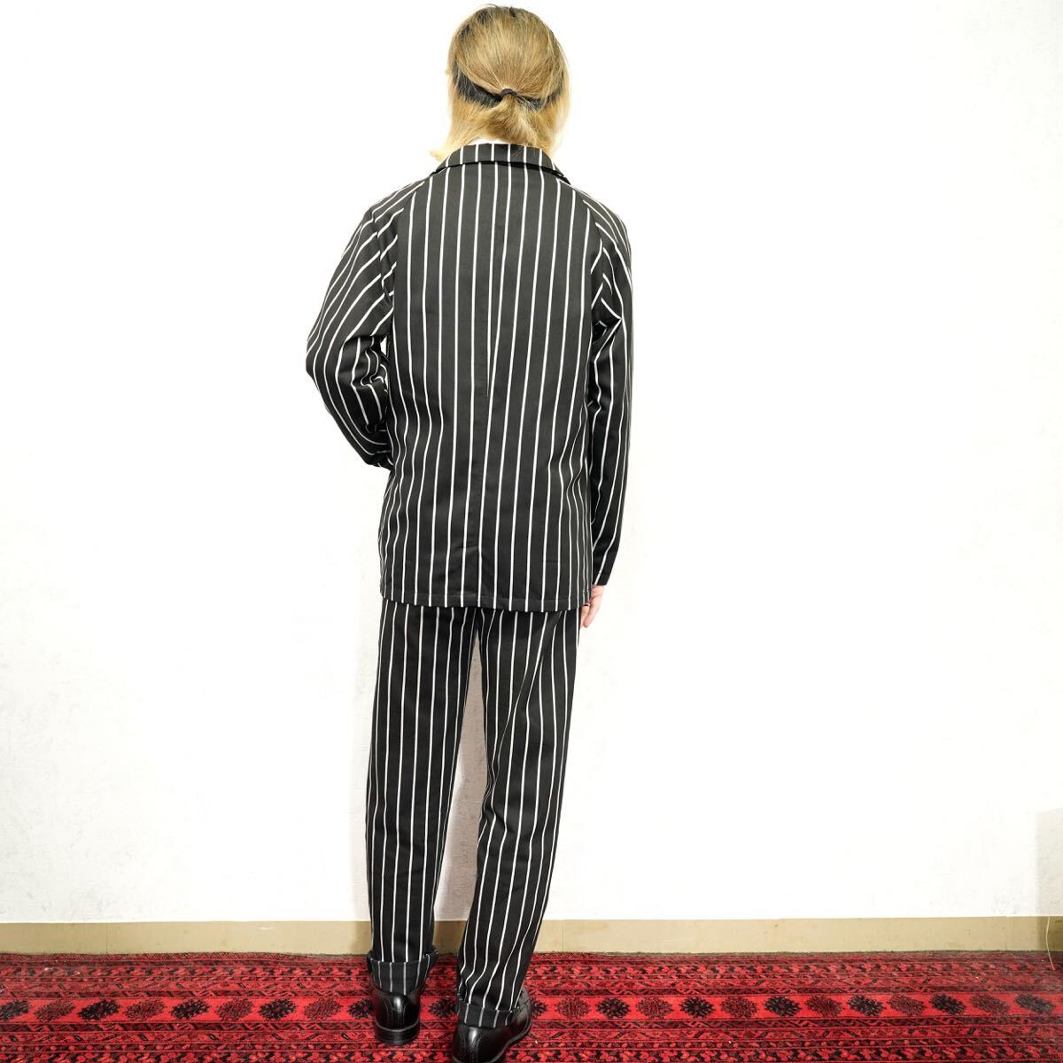 Cookman STRIPE PATTERNED SET UP COCK SUIT/クックマン Cookman STRIPE PATTERNED SET UP COCK SUIT/クックマン