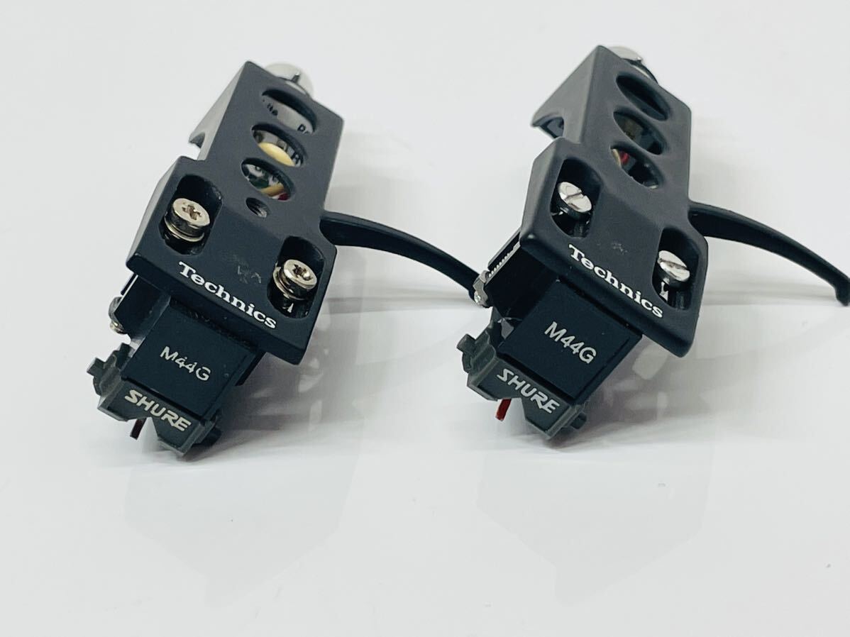 SHURE MMカートリッジ M44G Technicsヘッドシェル付き 2個セット シュアー テクニクス|オーディオ機器 SHURE MMカートリッジ M44G Technicsヘッドシェル付き 2個セット シュアー テクニクス|オーディオ機器
