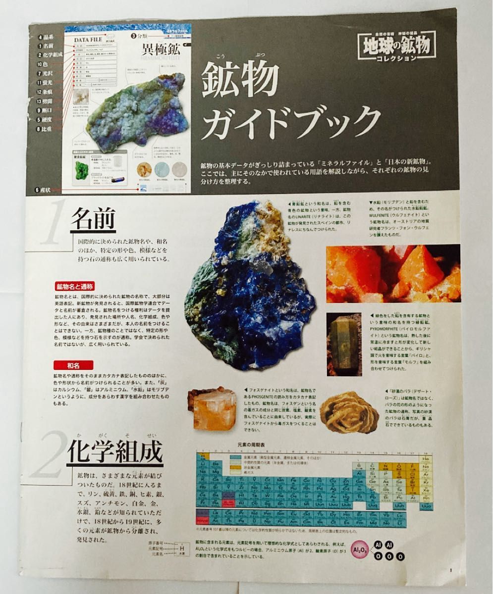 地球の鉱物コレクション デアゴスティーニ 自然の芸術 神秘の 地球の鉱物コレクション デアゴスティーニ 自然の芸術 神秘の