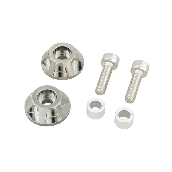 ZZR1100/ZZ-R1100(D) 用 アンダーカウルキャップホルダー メッキ｜ポッシュフェイス/POSH_画像1