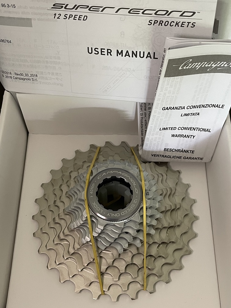 Campagnolo スーパーレコード カセットスプロケット12S 11-29 CS19-SR1219