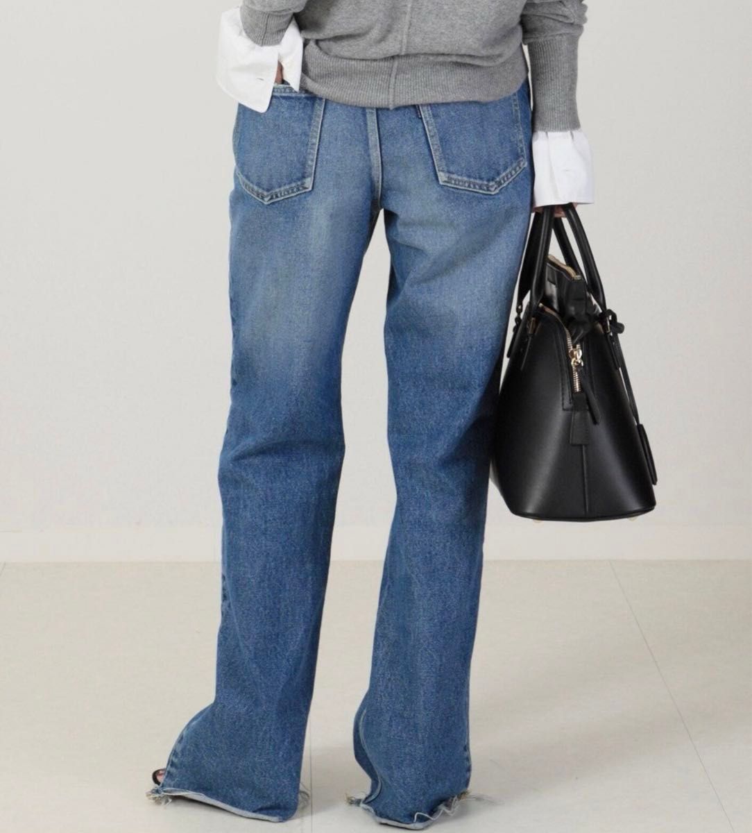 美品 38 【MADISONBLUE/マディソンブルー HEM CUT FLARE デニム 美品 38 【MADISONBLUE/マディソンブルー HEM CUT FLARE デニム